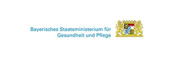 PEG - blau, gelbes Bayerisches Staatsministerium Logo 
