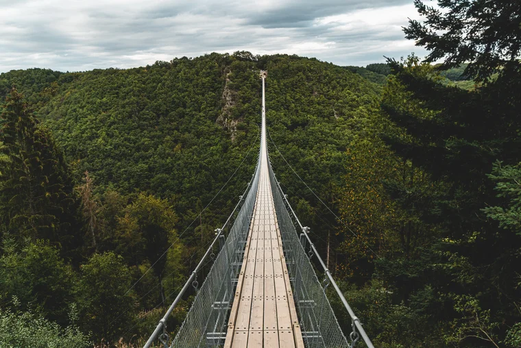 PEG - Brücke über einem Wald PEG - Nachhaltigkeit
