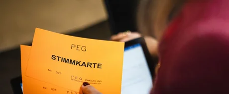 PEG - Generalversammlung Stimmkarte