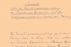 PEG - Gründung PEG - Handschriftliches Dokument der Gründung